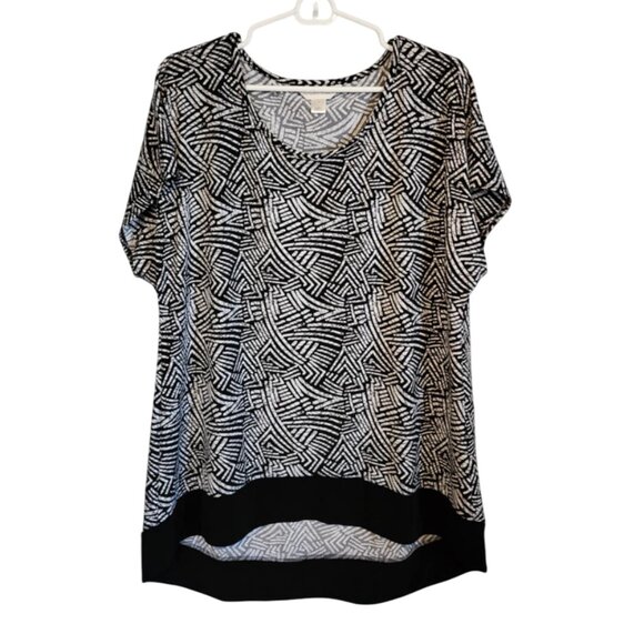 EUC Christopher & Banks Short Sleeve Blouse - Picture 1 of 4